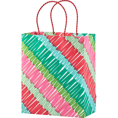 Holiday Fringe Large Kraft Tote