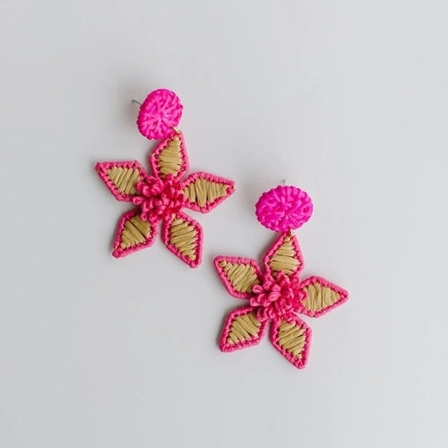 Paige Earrings | Hot Pink