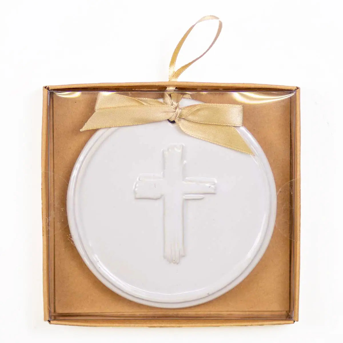 Cross Embossed Ornament