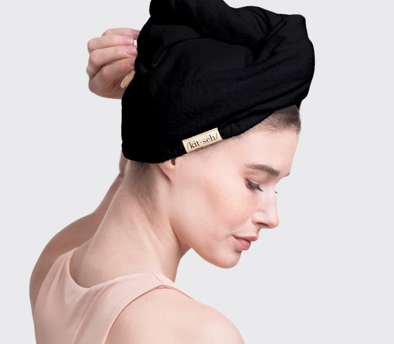 Quick Dry Hair Towel | Black