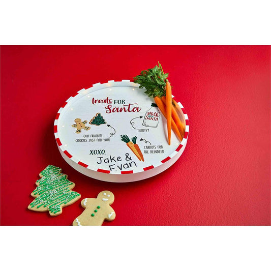 Treats For Santa Light Up Plate