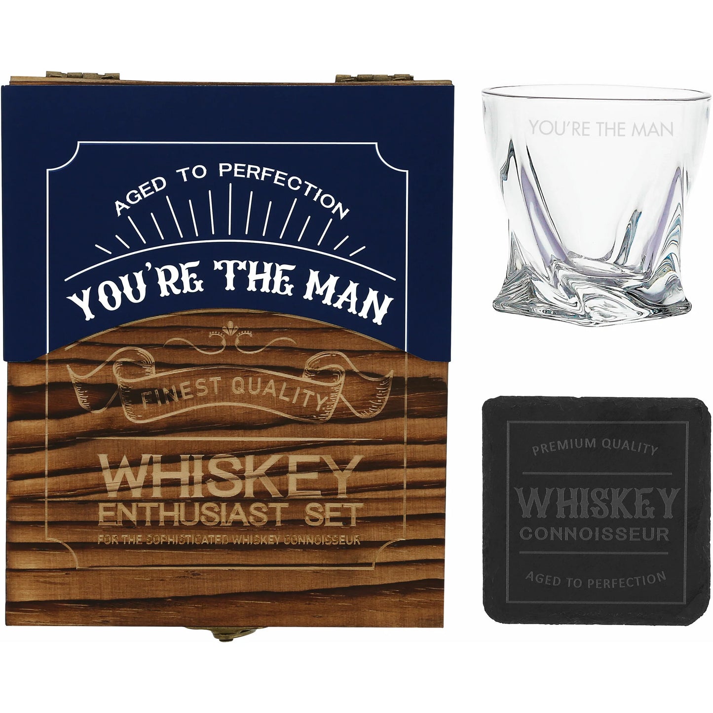 You're the Man Rocks Glass Gift Set