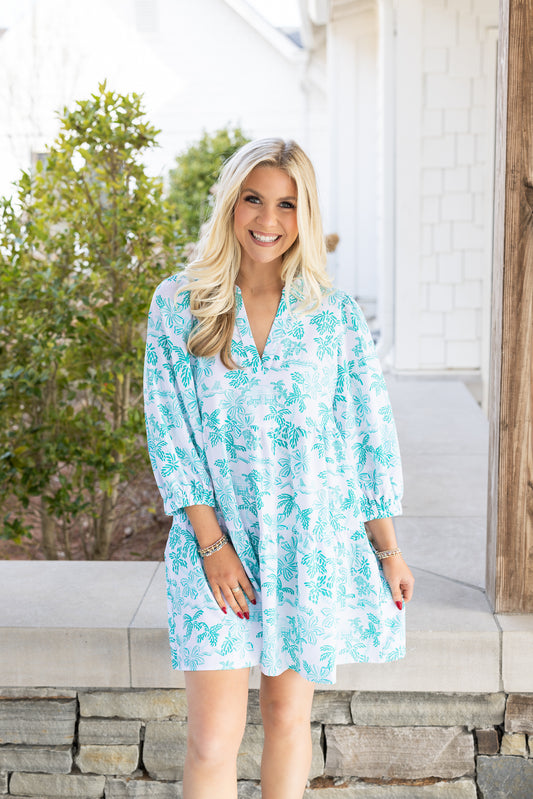 Cooper Dress | Island Oasis Blue