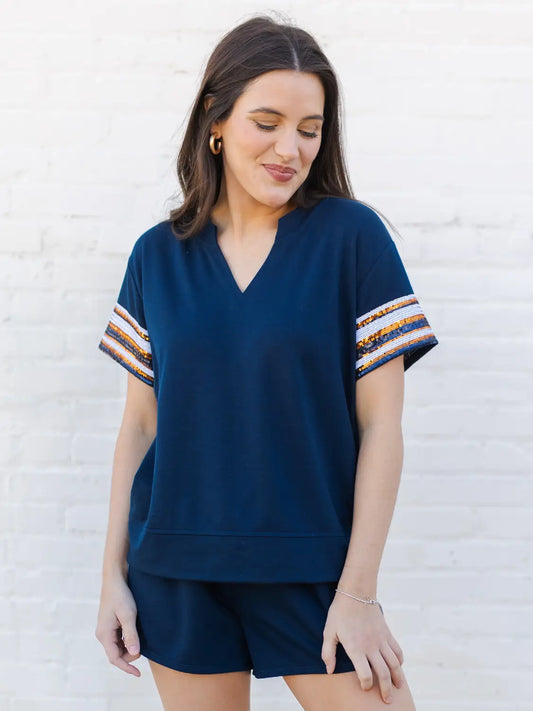 Lauren Set | Navy & Orange