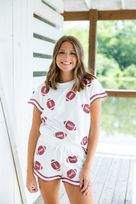 Ginny Set | Crimson & White