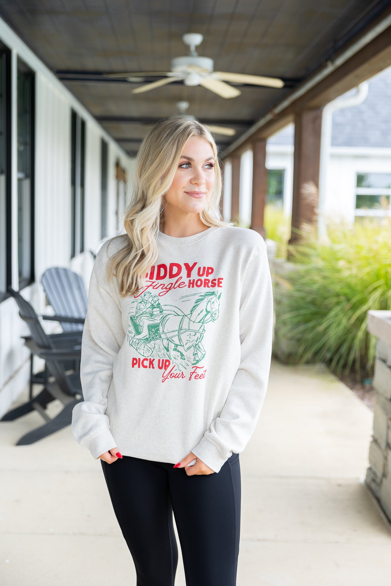 Giddy Up Jingle Horse Sweatshirt