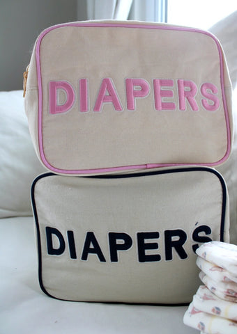 Diapers Canvas XL Pouch