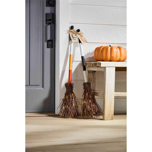 Light-Up Broom Decor