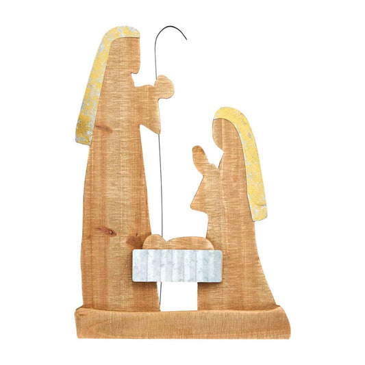 Wooden Nativity Display