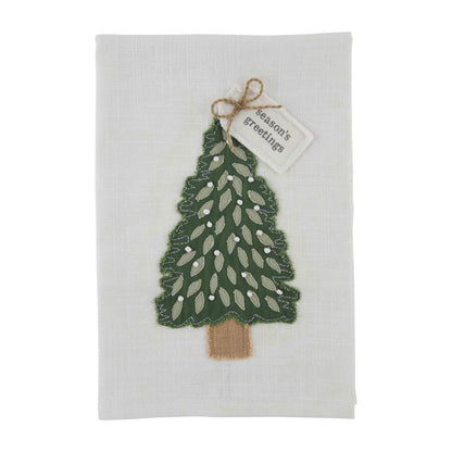 Christmas Knot Applique Towels