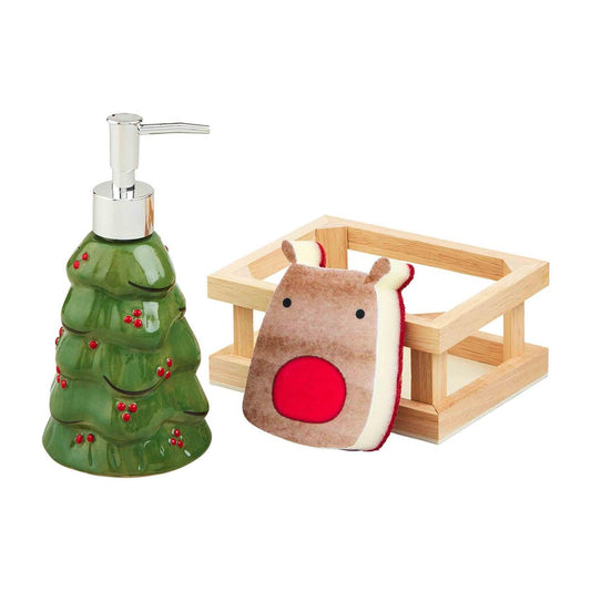 Tree Soap Pump & Sponge Set