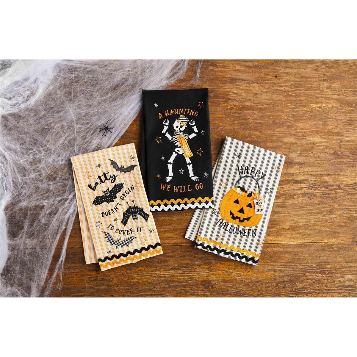 Halloween Applique Towels