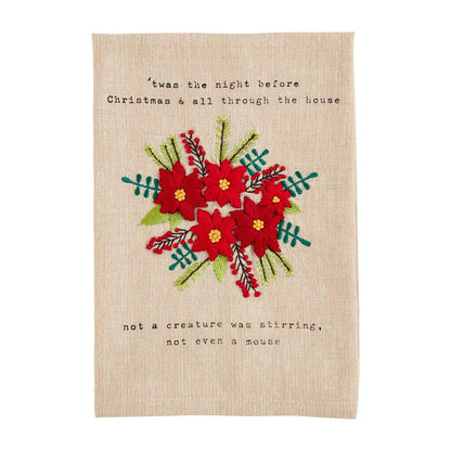 Christmas French Knot Towel