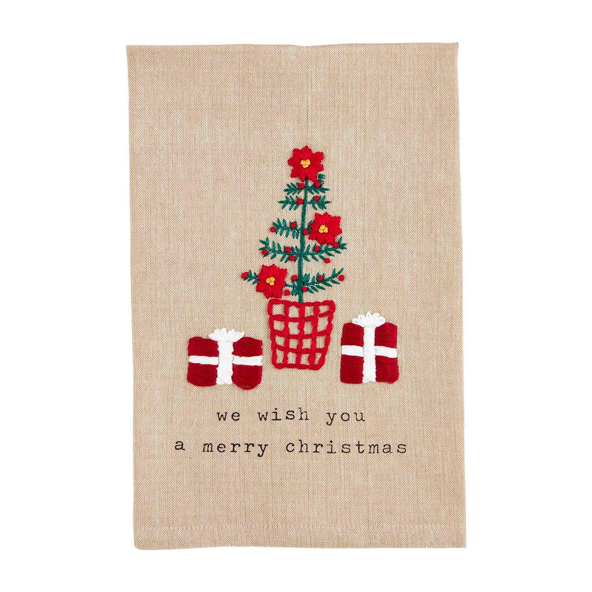 Christmas French Knot Towel