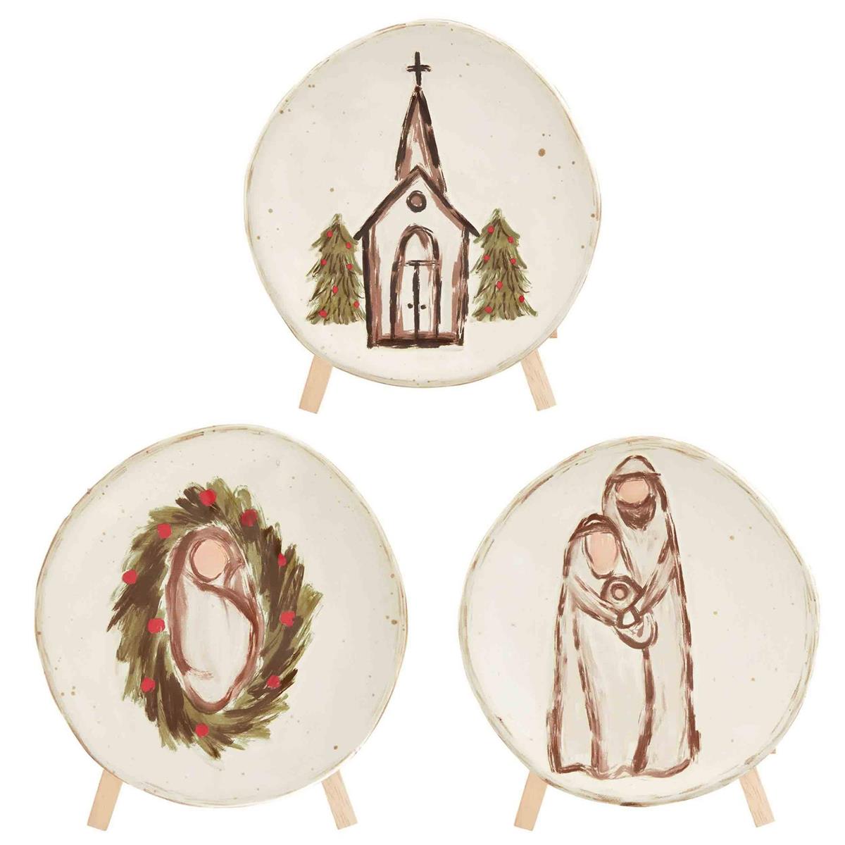 Nativity Plate Stand Sets