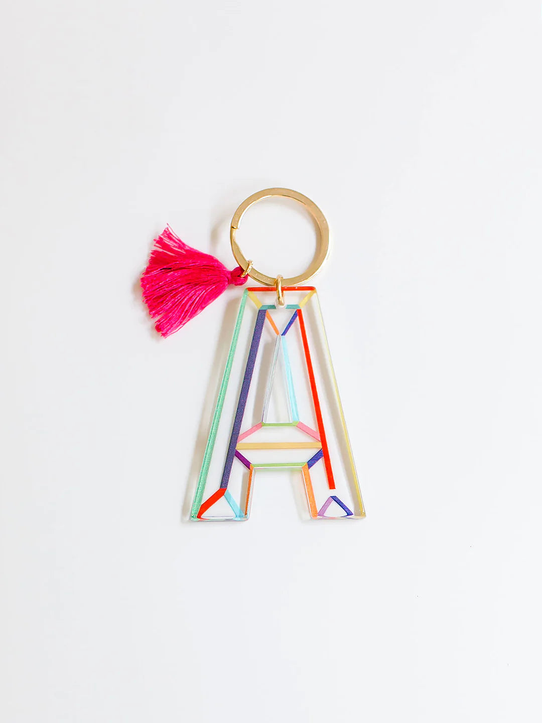 Clean Lines Initial Keychain