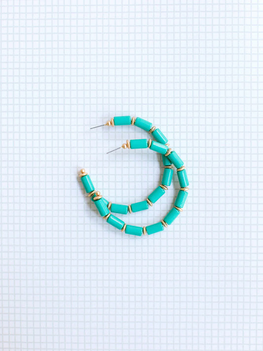 Cara Earrings | Teal