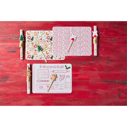 Christmas Baking Mat & Spatula Set