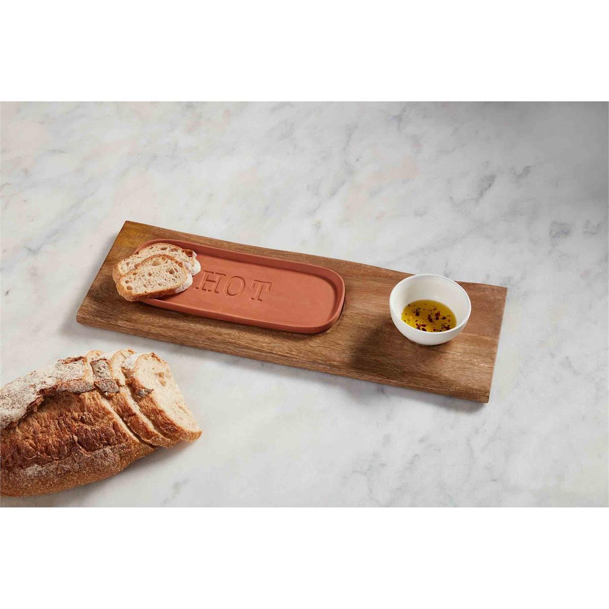 Bread Board Warming Dish Set