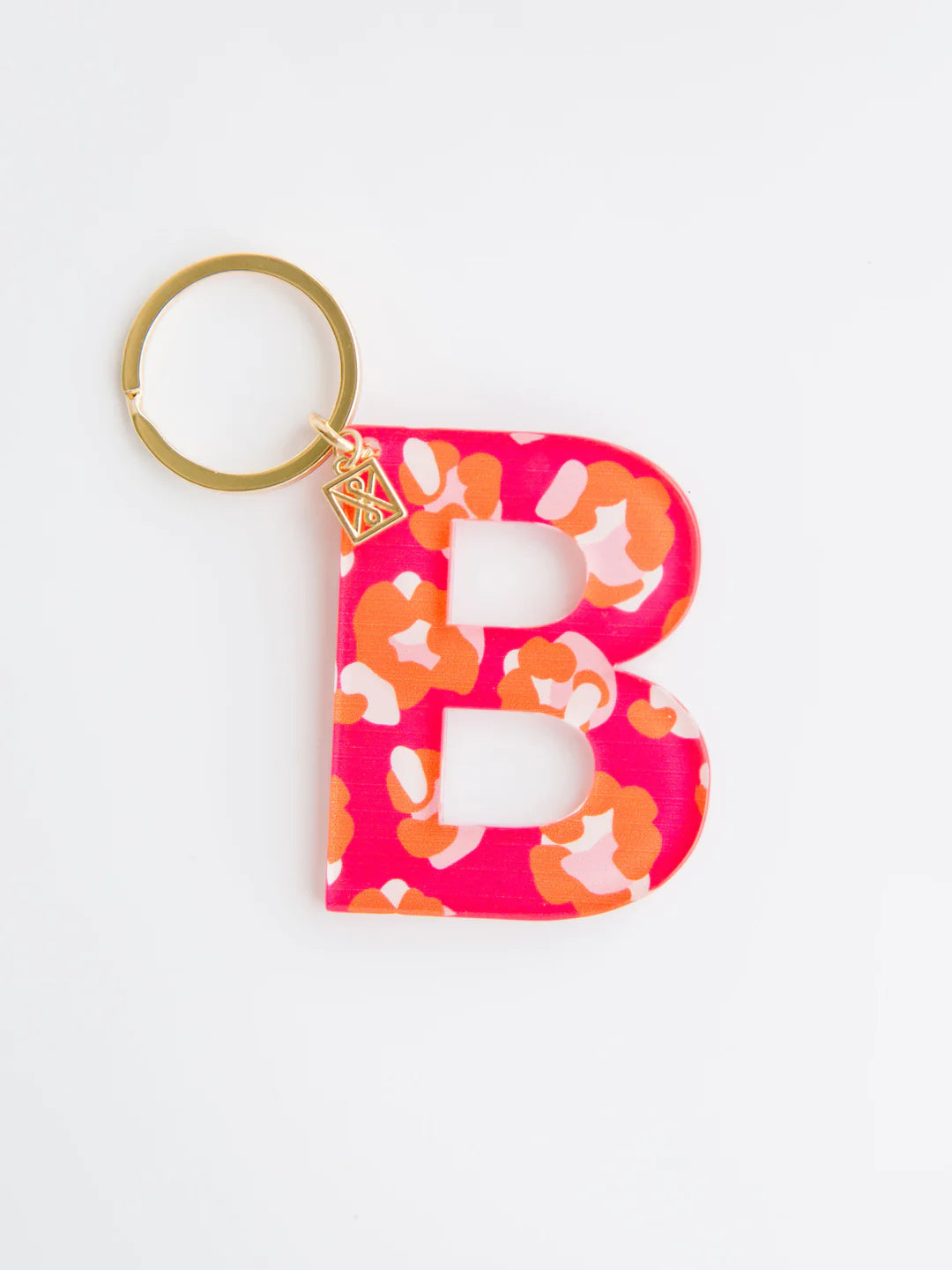 Forever Floral Initial Keychain