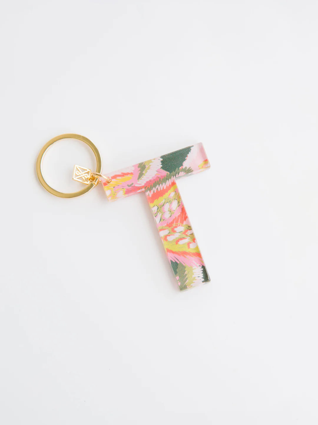 Forever Floral Initial Keychain