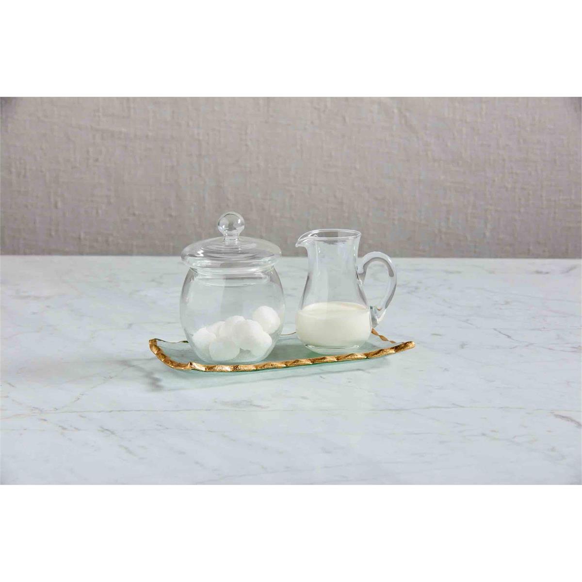 Gold Edge Cream & Sugar Set