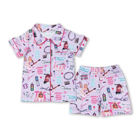 Kids Purple Taylor Swift Pajamas