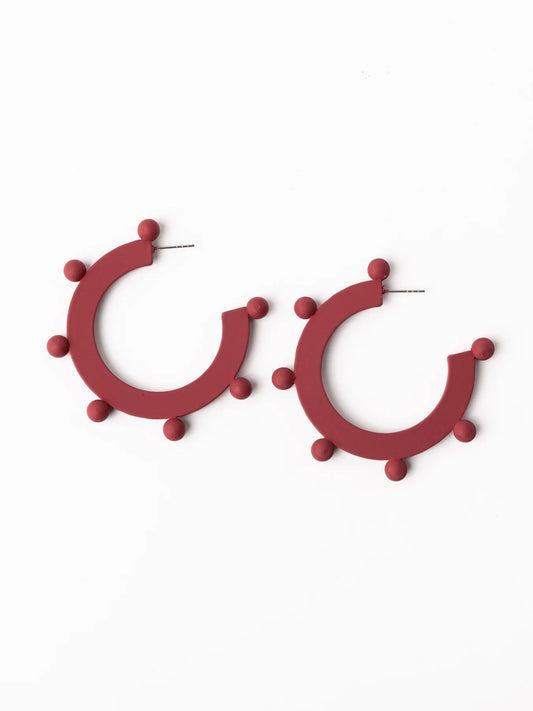 Astrid Earrings | Crimson