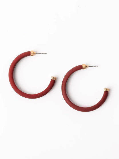 Amanda Earrings | Crimson