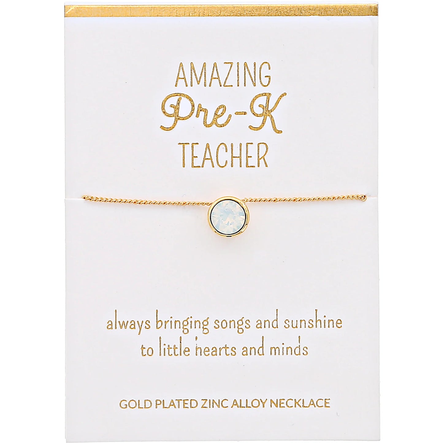 Amazing Pre-K Teacher Necklace