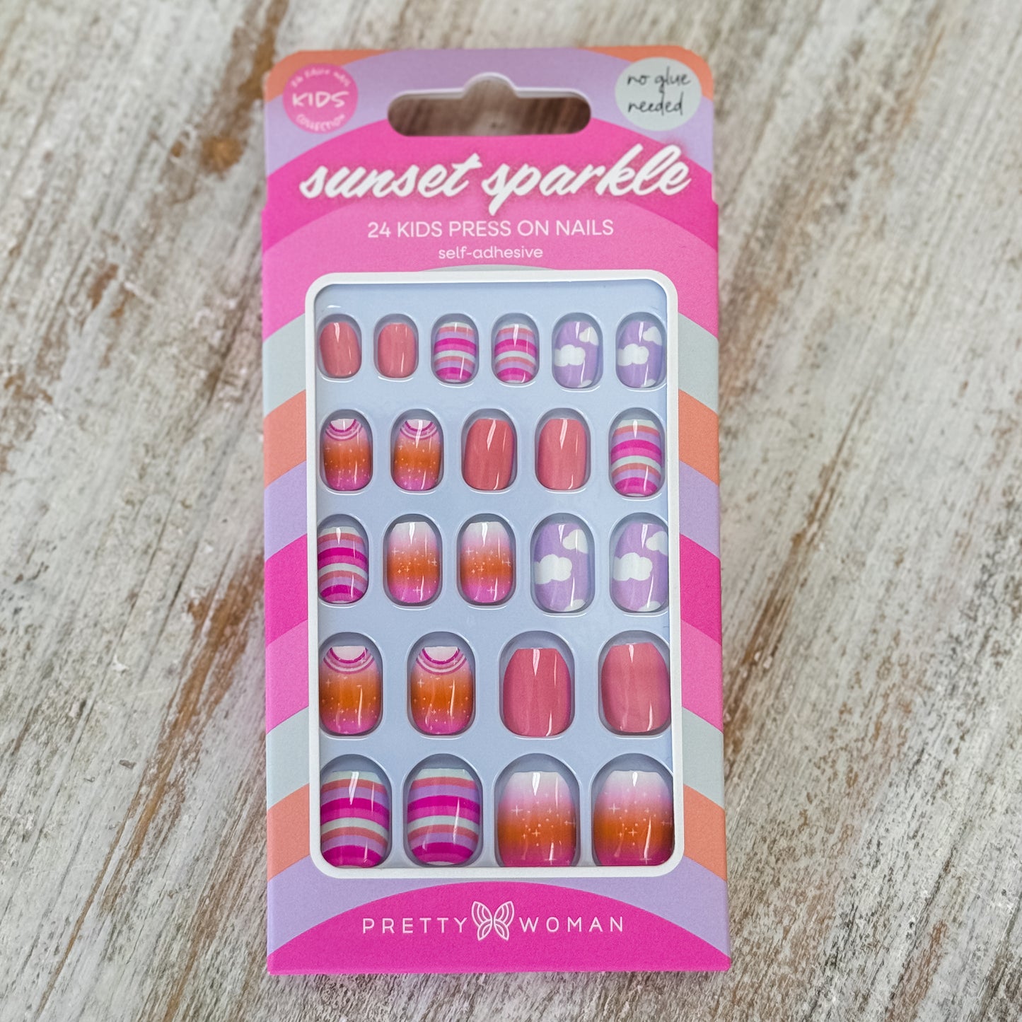 Sunset Sparkle | Kids Press On Nails