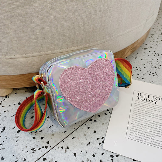 Love Heart Crossbody | Silver