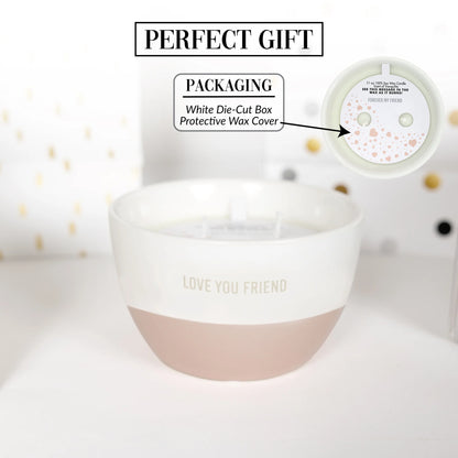 Love You Friend Reveal Candle