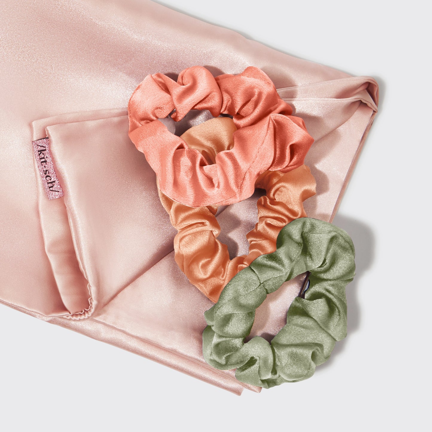 Holiday Satin Pillowcase & Scrunchie Gift Set