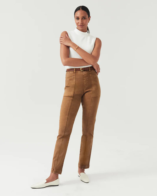 Spanx Twill Straight Leg Pant | Acorn