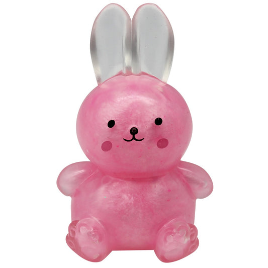 Pink Sparkle Bunny Squeeze Toy