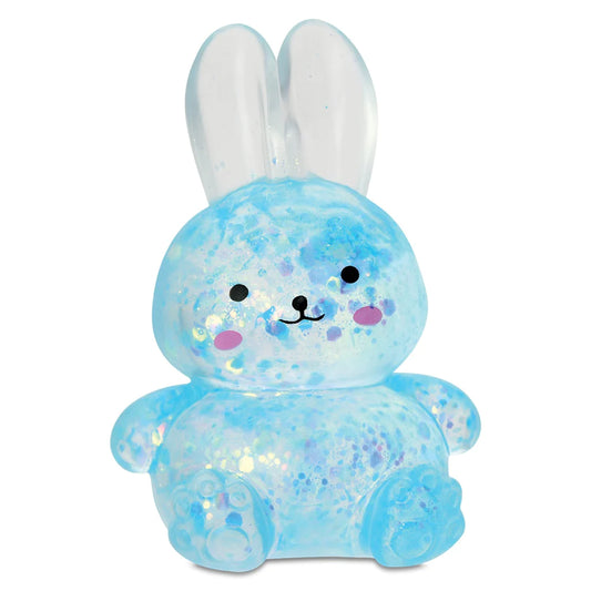 Blue Sparkle Bunny Squeeze Toy