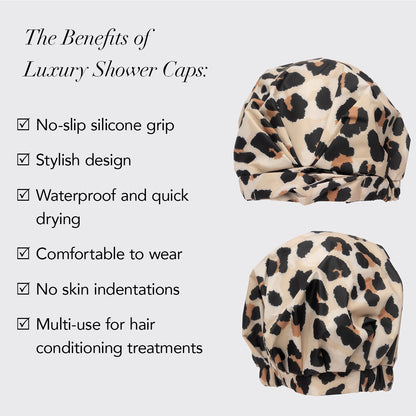 Luxury Shower Cap | Leopard