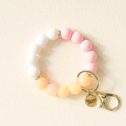 Silicone Beaded Keychain Wristlet