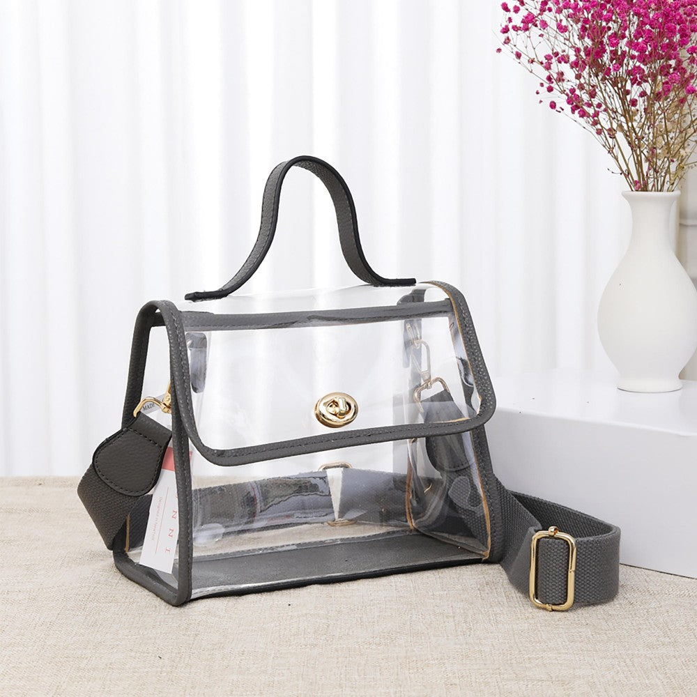 Newton Clear Purse | Grey