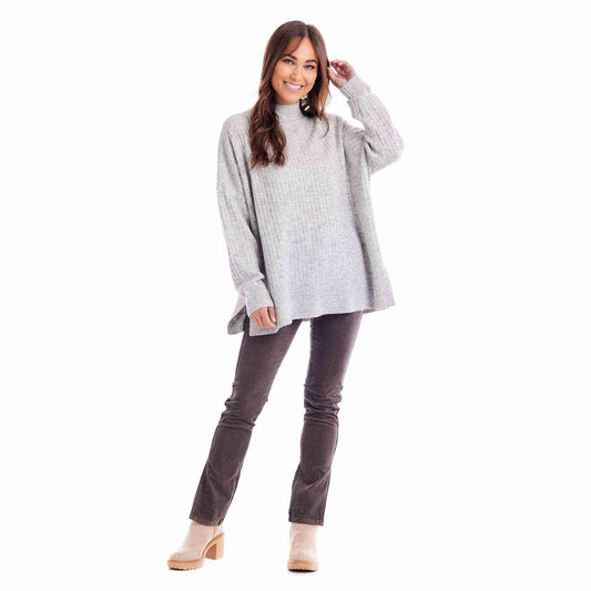 Milo Ribbed Sweater | Gray