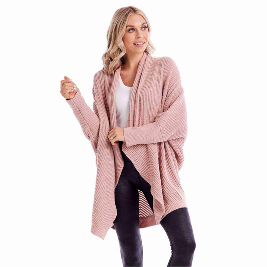 Bonnie Draped Cardigan | Rose