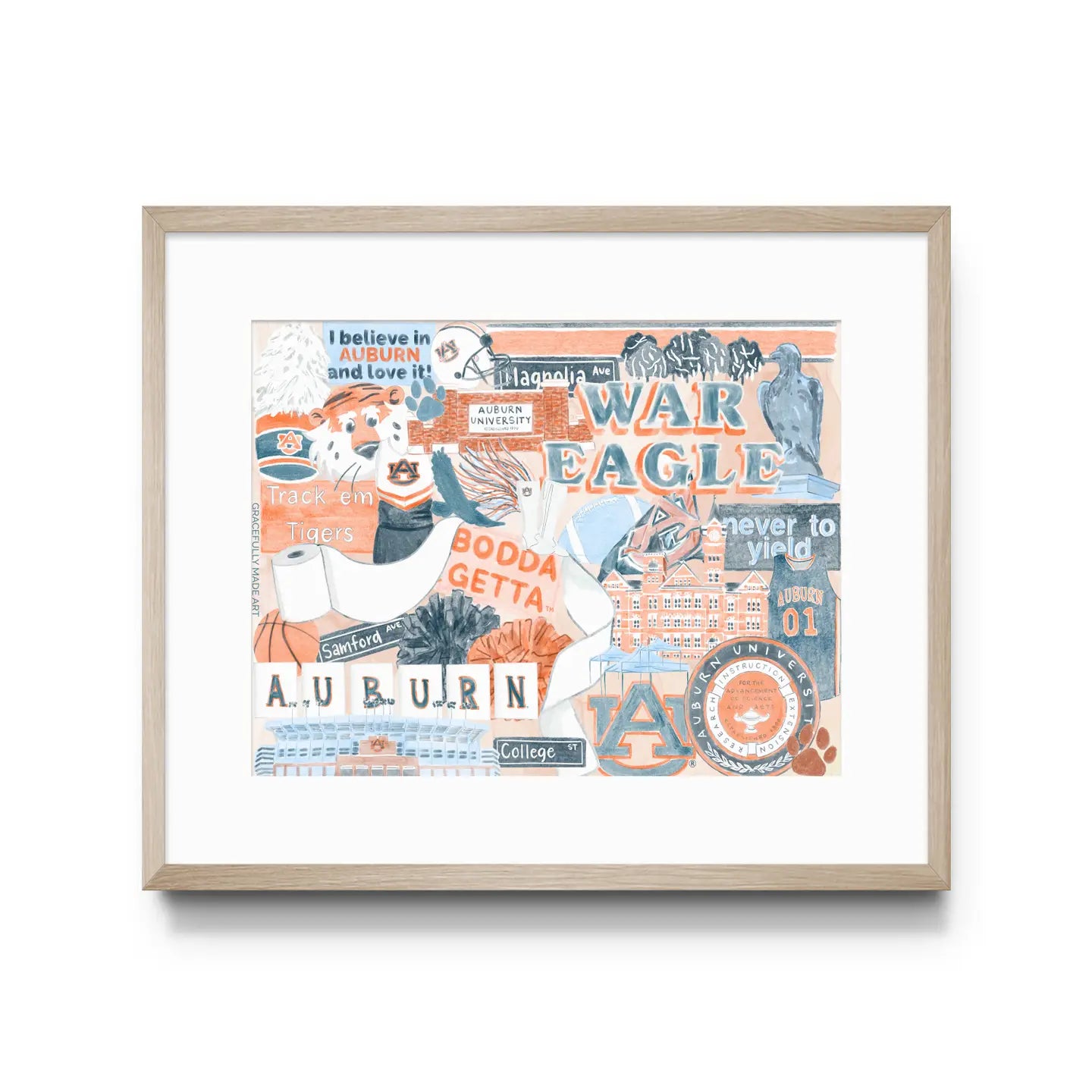 Auburn University Collage Print