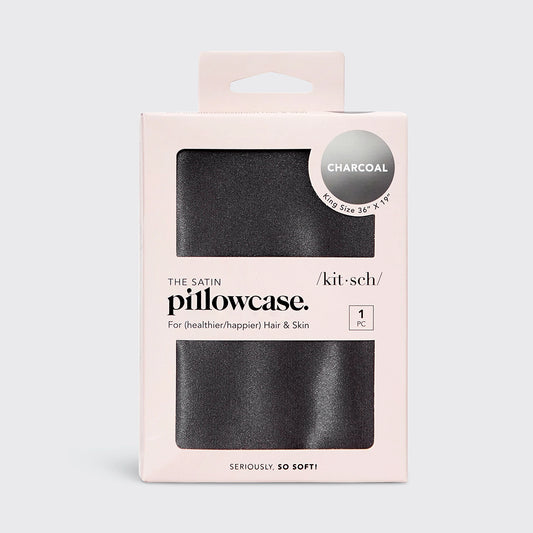 Satin Pillowcase King | Charcoal