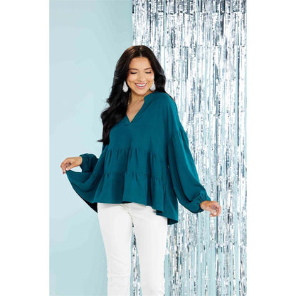 Orleans Top | Teal