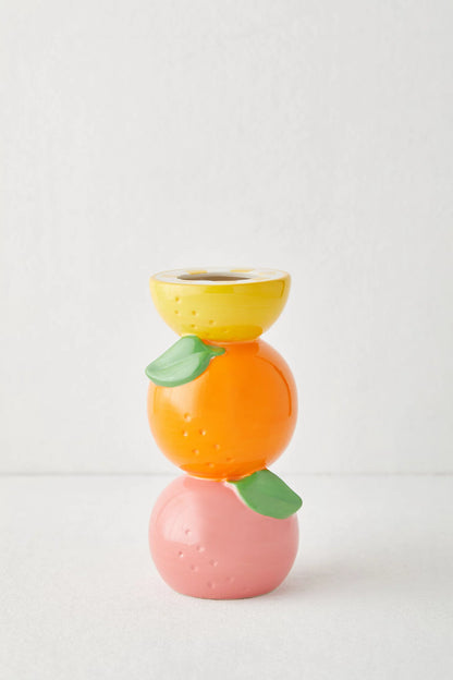 Stacked Citrus Vase