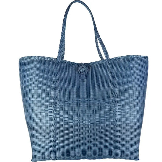 Lilley Line Tote Large | Fog Blue