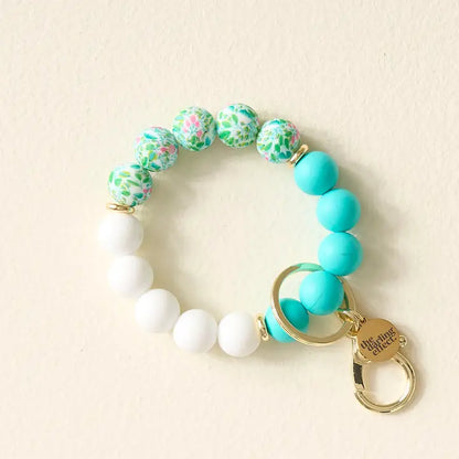 Silicone Beaded Keychain Wristlet