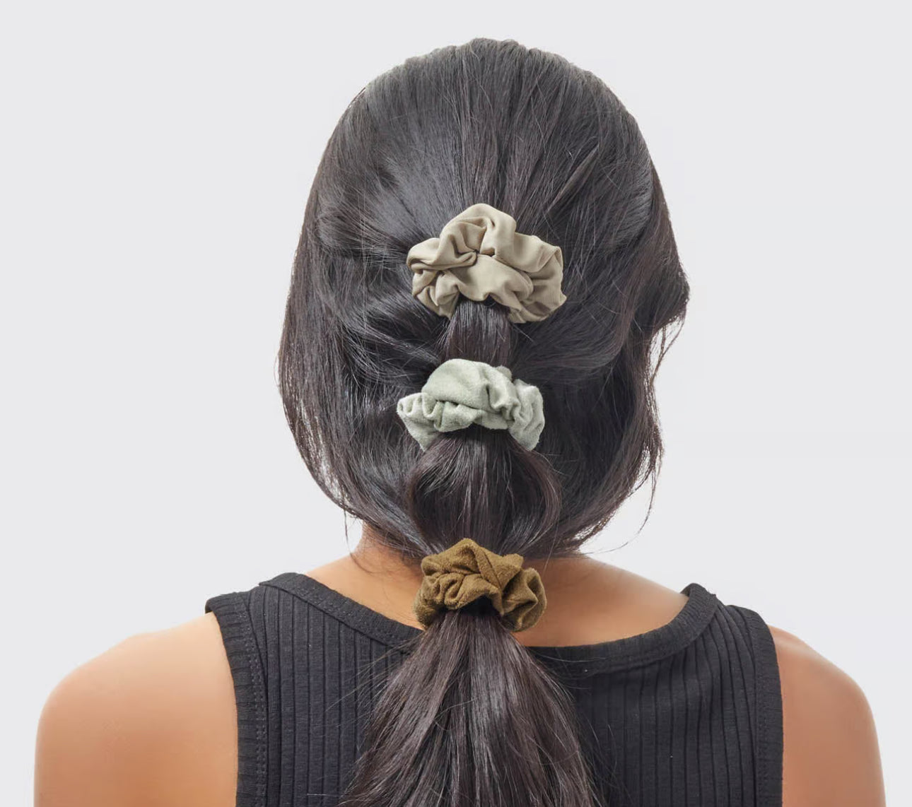 Textured Scrunchie Set | Eucalyptus