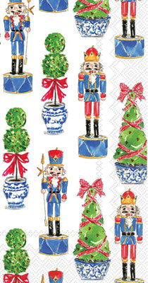 Nutcrackers + Topiary Napkin Set